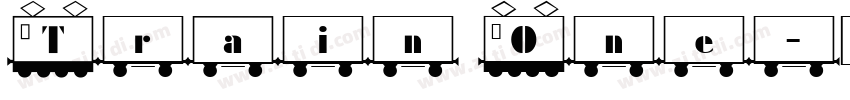 Train One字体转换